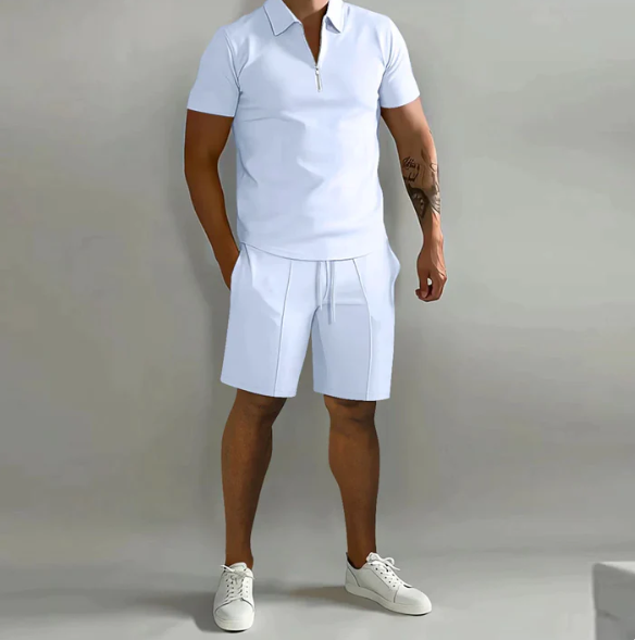 Gage - Stylish Men's Summer Set with Comfortable Zipper Design