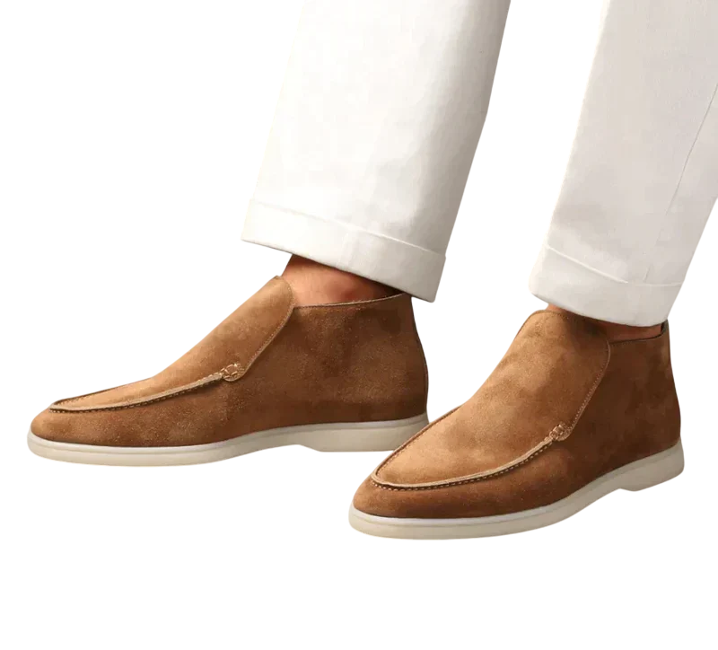 Jaden - Premium Ankle-high Suede Loafers with Lightweight Rubber Sole