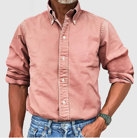 Marlon - Classic Long-Sleeved Shirt for Men in Various Colors