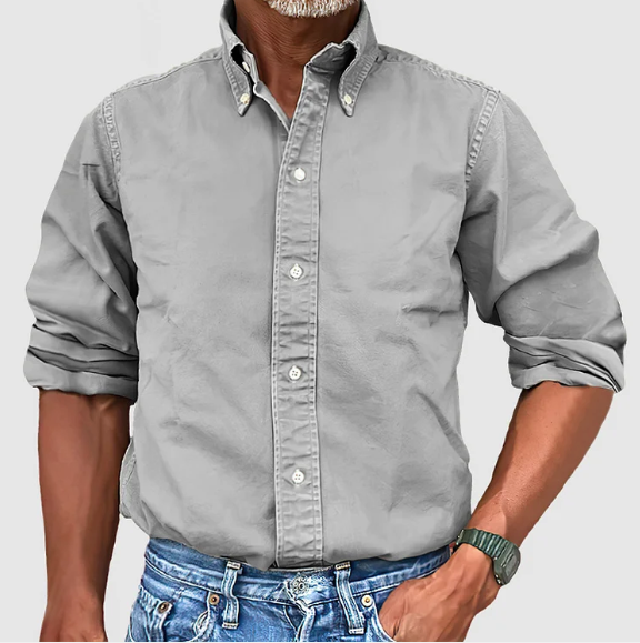 Marlon - Classic Long-Sleeved Shirt for Men in Various Colors