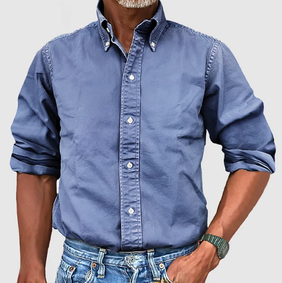 Marlon - Classic Long-Sleeved Shirt for Men in Various Colors