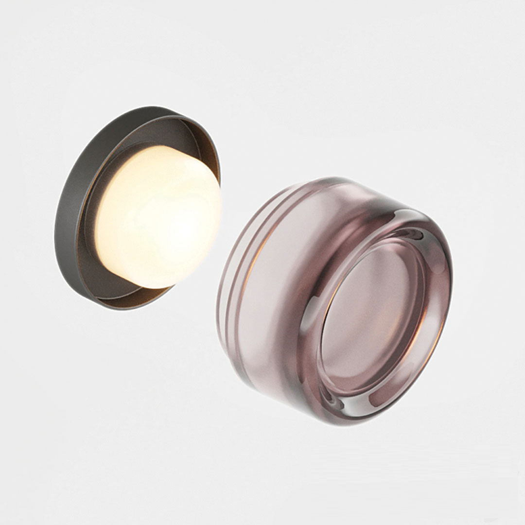 Soluva - Dimple Wall Sconce Light Modern Glass LED Minimal