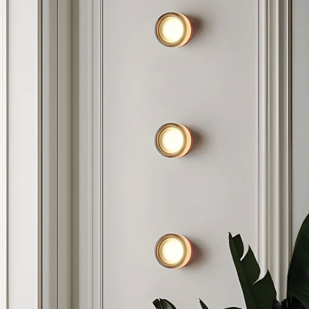 Soluva - Dimple Wall Sconce Light Modern Glass LED Minimal