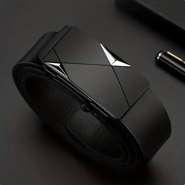 Boris - Genuine Leather Men's Belt with Automatic Buckle
