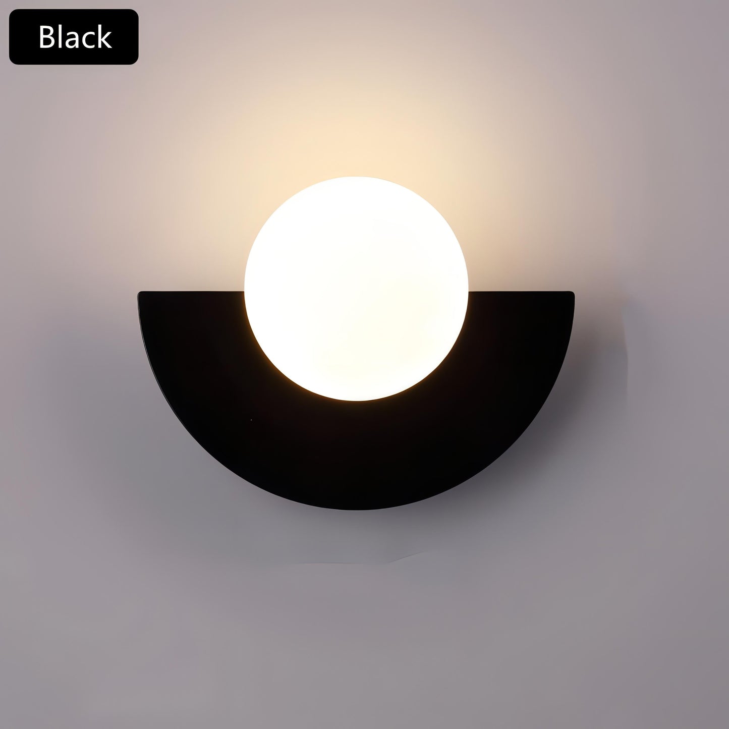 GlowNova - Modern Nordic Semicircle Wall Lamp for Elegant Home Decor