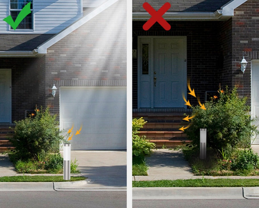 Glowano - EcoTrack Solar Walkway Lamp with Smart Sensor for Garden Paths