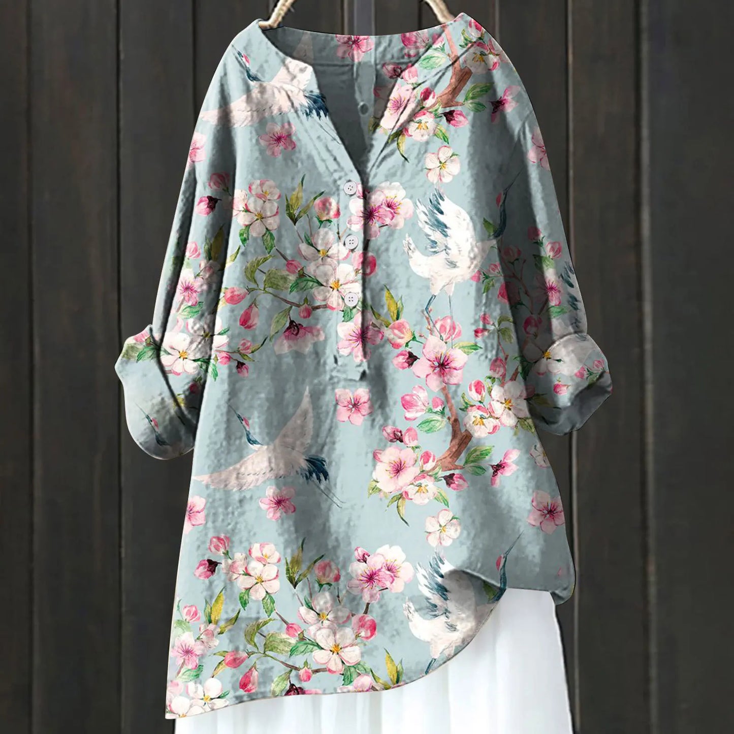 Alithia - Casual Floral Blouse for Comfortable Everyday Style