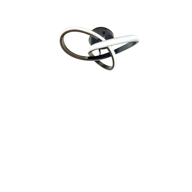 Soapore - Modern LED Ceiling Light - Creative Two Ring Design Fixture