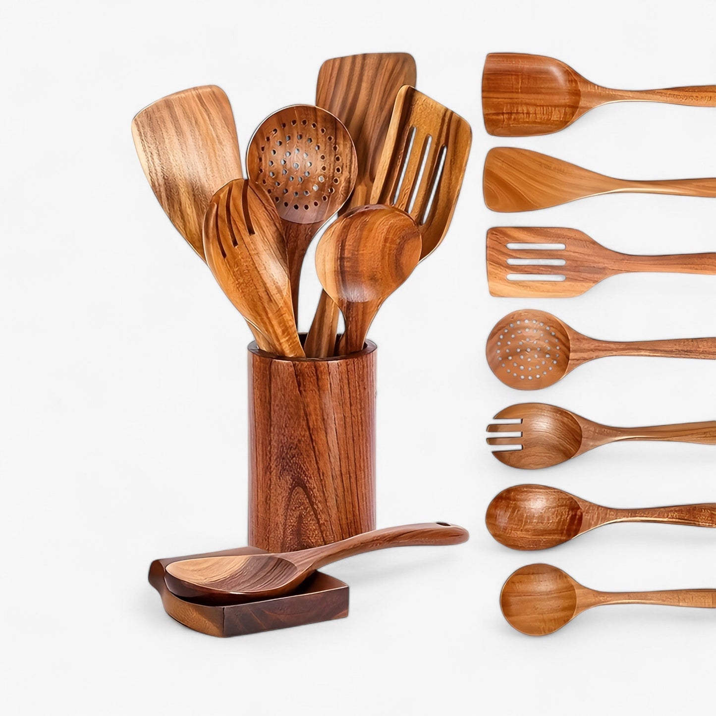 Alexis - Elegant and Sustainable Wooden Kitchen Utensil Set