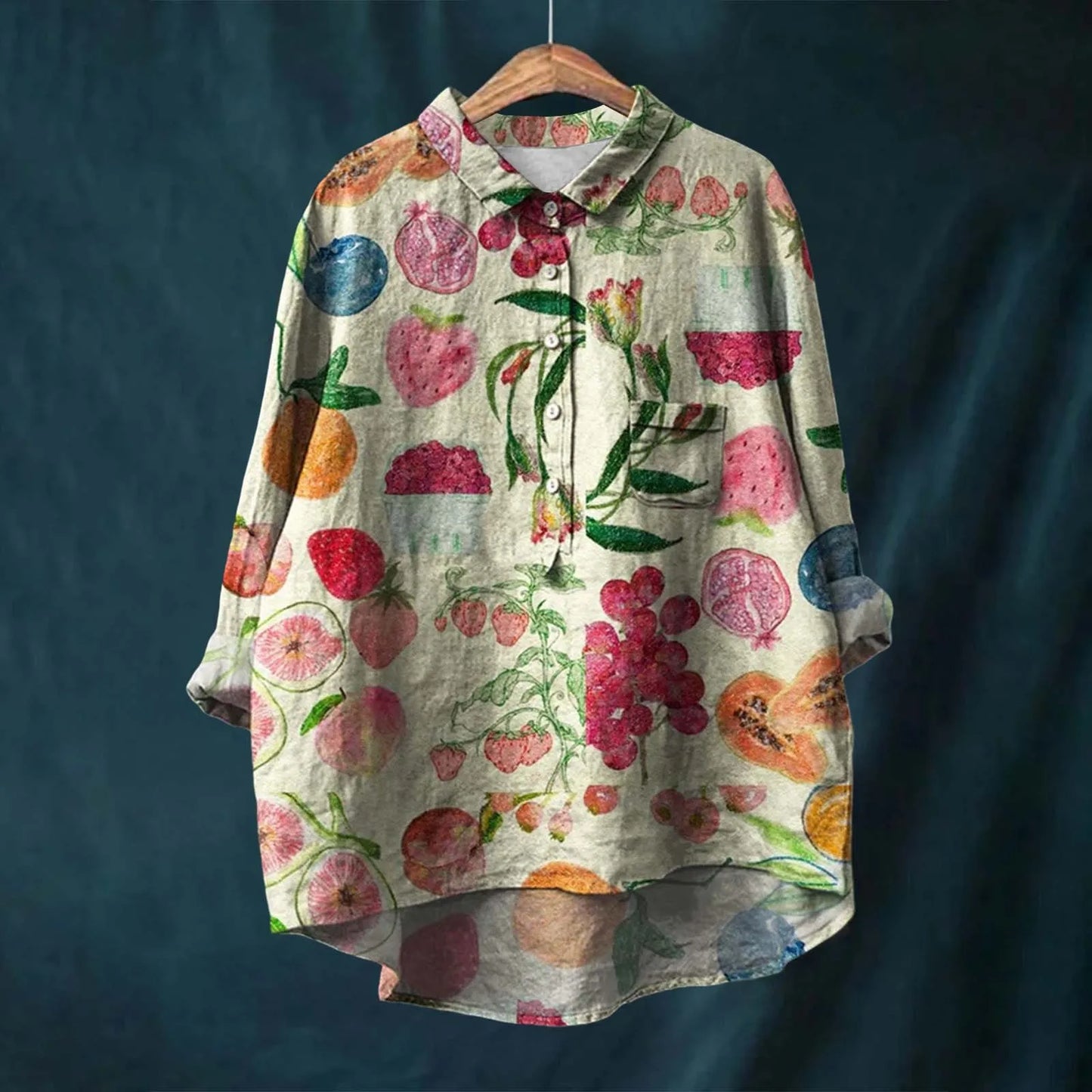 Willow - Elegant Women's Floral Shirt for Effortless Style and Comfort