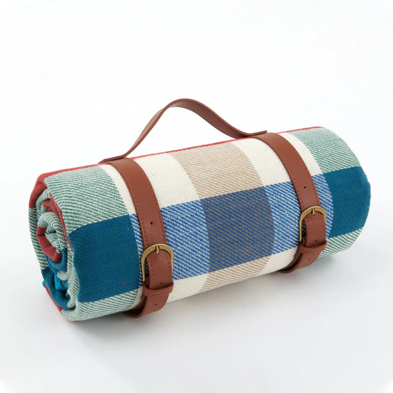 Ambiora - Outdoor Plaid Picnic Blanket Waterproof Foldable Mat