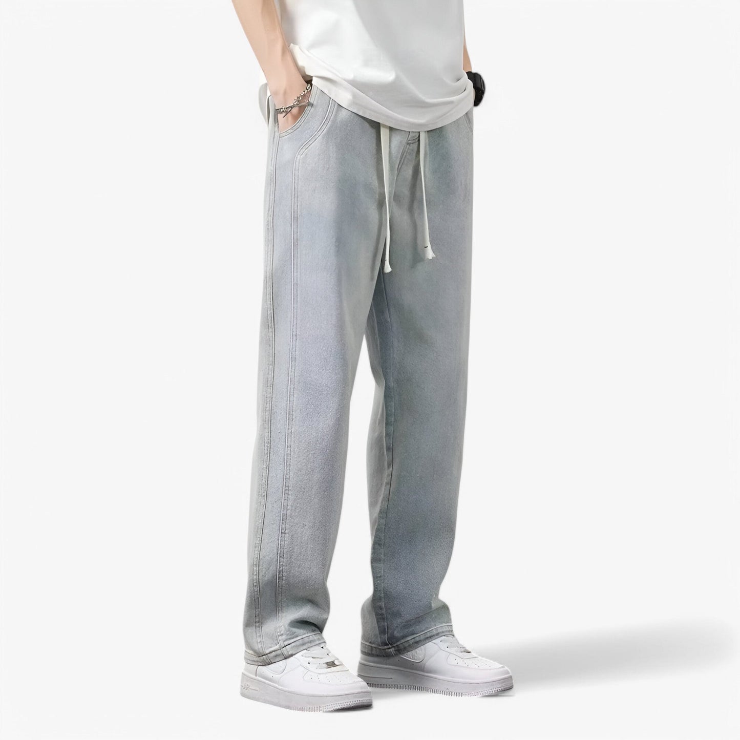 Murray - Trendy Wide Leg Denim Pants for Ultimate Comfort