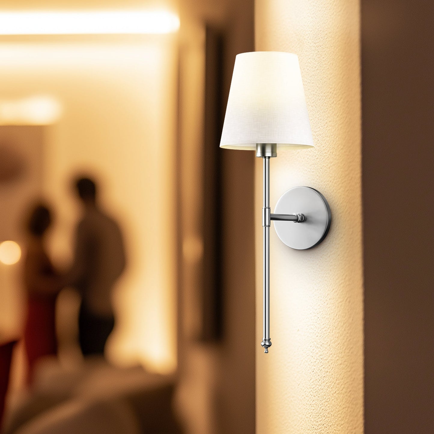 Cali - Wireless Wall Sconces Set of 2 with Rechargeable Battery and Easy Installation