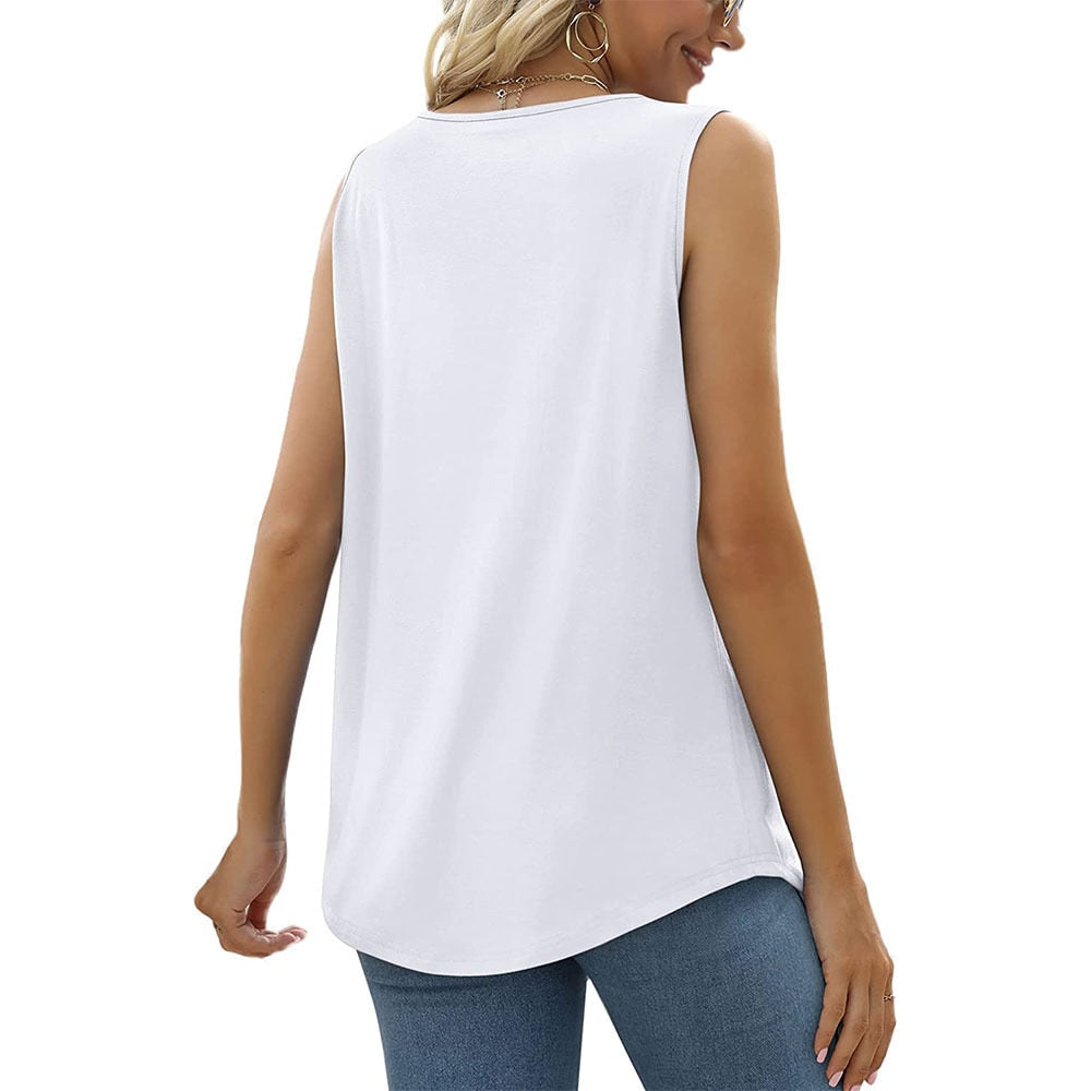 Kyra - Stylish Sleeveless Top with Square Neckline and Flattering Fit
