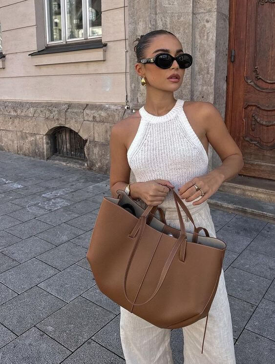 Lexi - Vintage Leather Tote Bag Spacious Shoulder Carry