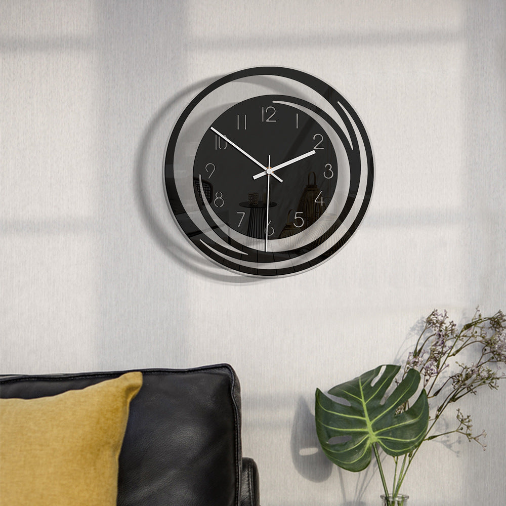 Hearthra - Seattle Acrylic Silent Wall Clock High Quality Decoration