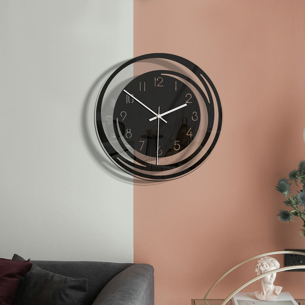 Hearthra - Seattle Acrylic Silent Wall Clock High Quality Decoration