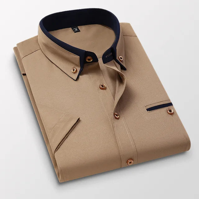Raymond - Classic Men's Short-Sleeved Shirt for Business and Casual Wear