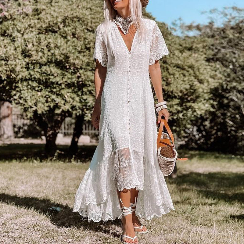 Portia - Stylish Boho Lace Dress for Women with Vintage Charm