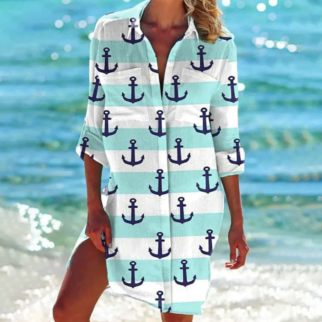Valencia - Classic Summer Women's Dress with Vibrant Colors and Unique Design