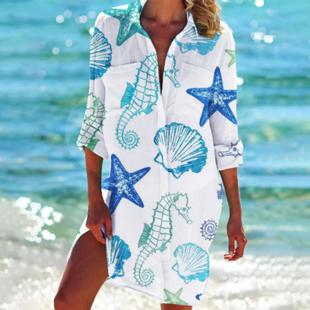 Valencia - Classic Summer Women's Dress with Vibrant Colors and Unique Design