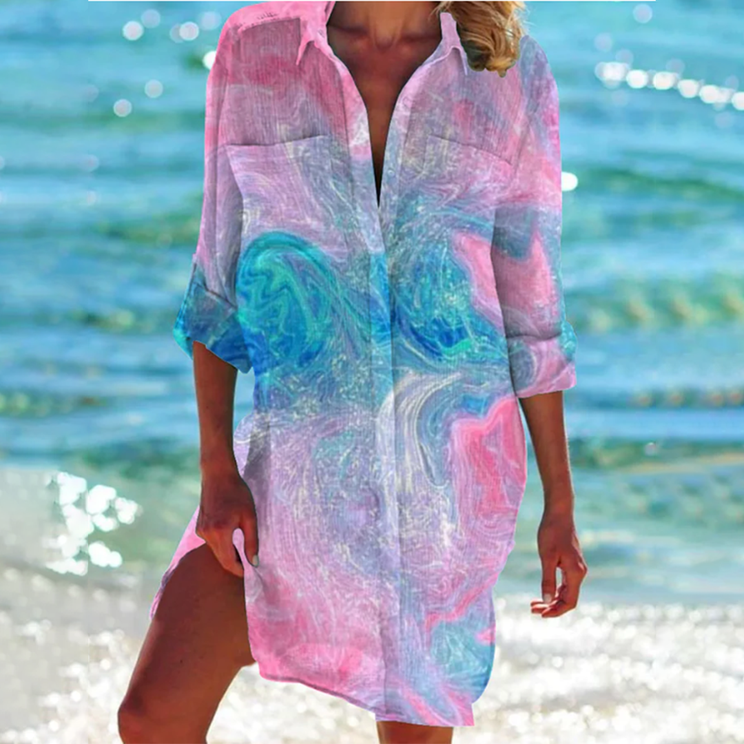 Valencia - Classic Summer Women's Dress with Vibrant Colors and Unique Design