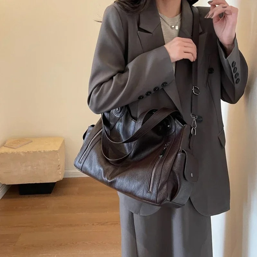Marie - Elegant Leather Shoulder Bag for Stylish Women
