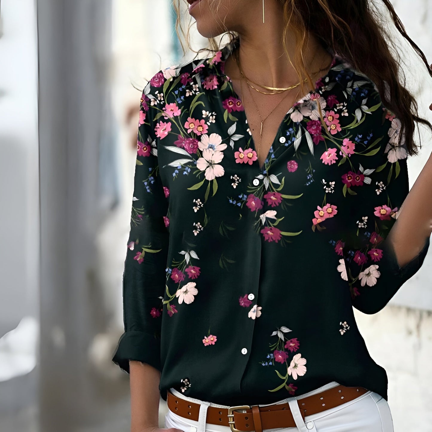 Fifer - Stylish Women's Blouse with Bold Prints and Relaxed Fit