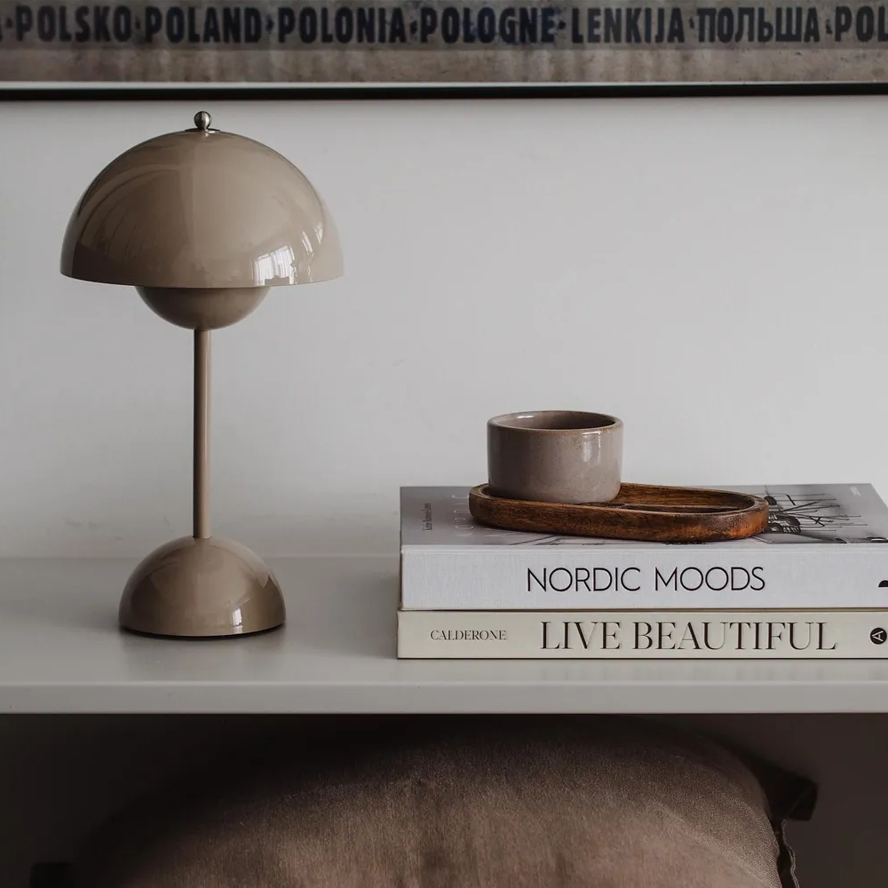 Lumora – Luxe Mushroom Table Lamp with Dimmer