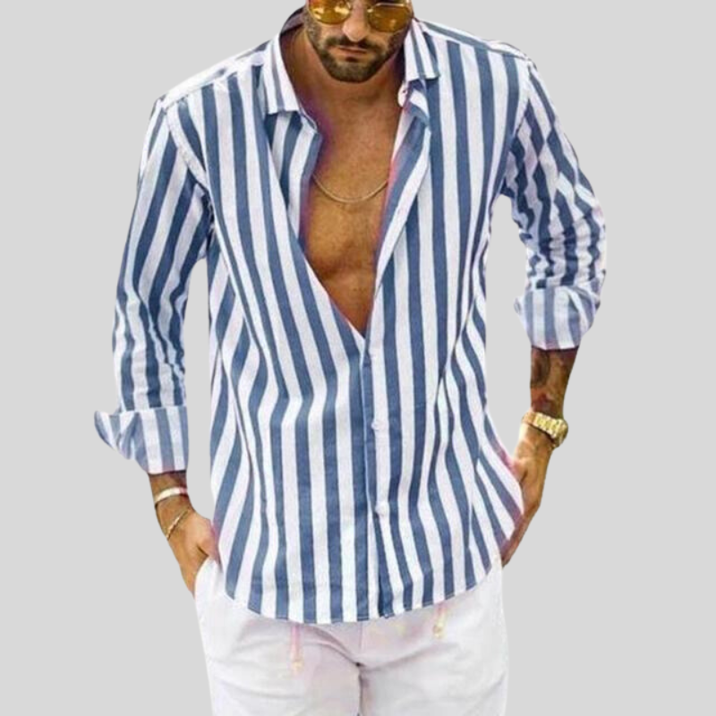 Marcus - Stylish Striped Shirt for Men in Various Colors