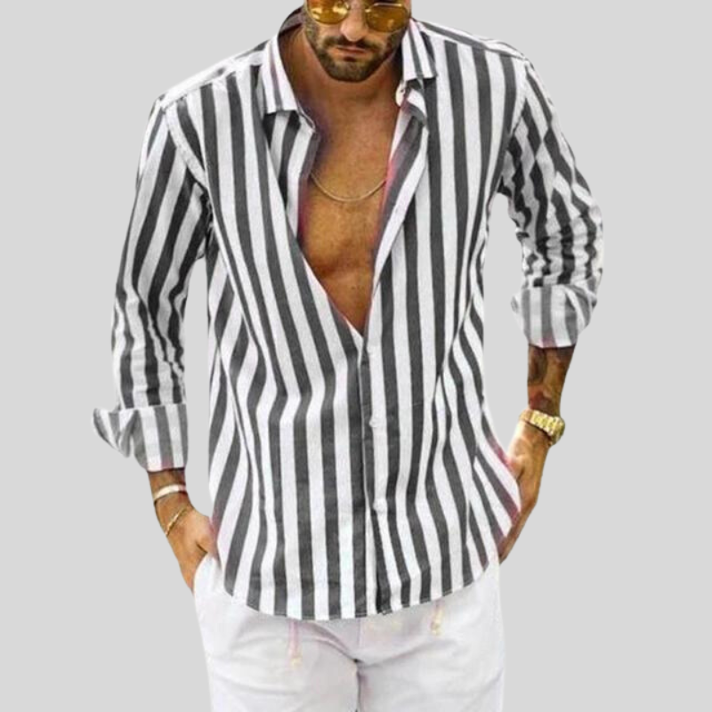 Marcus - Stylish Striped Shirt for Men in Various Colors
