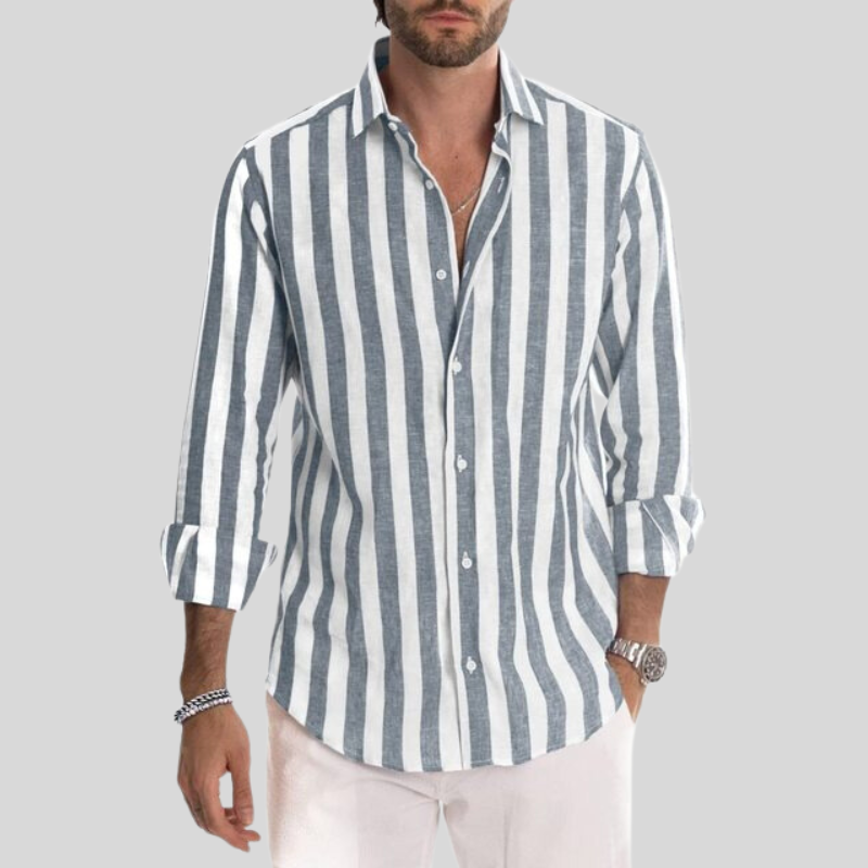 Marcus - Stylish Striped Shirt for Men in Various Colors