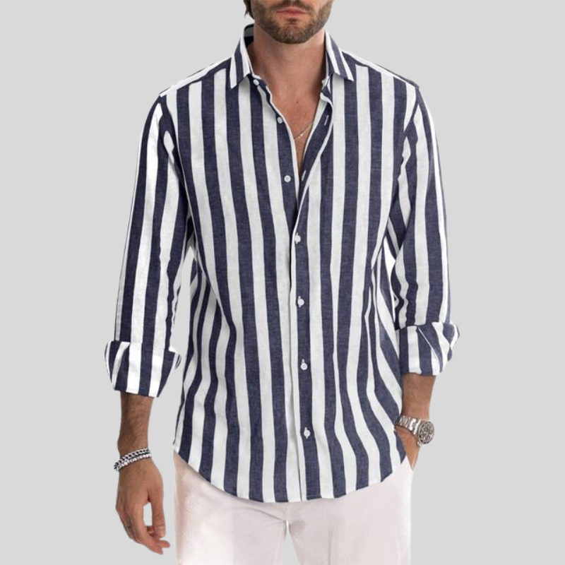 Marcus - Stylish Striped Shirt for Men in Various Colors