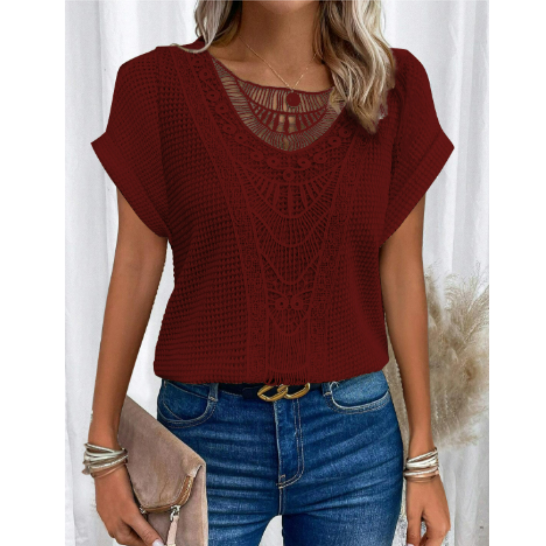 Alodia - Stylish Women's Top with Breathable Fabric for Summer Comfort