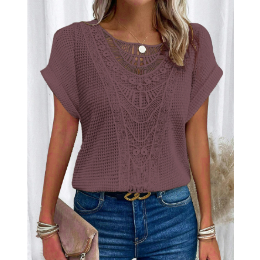 Alodia - Stylish Women's Top with Breathable Fabric for Summer Comfort