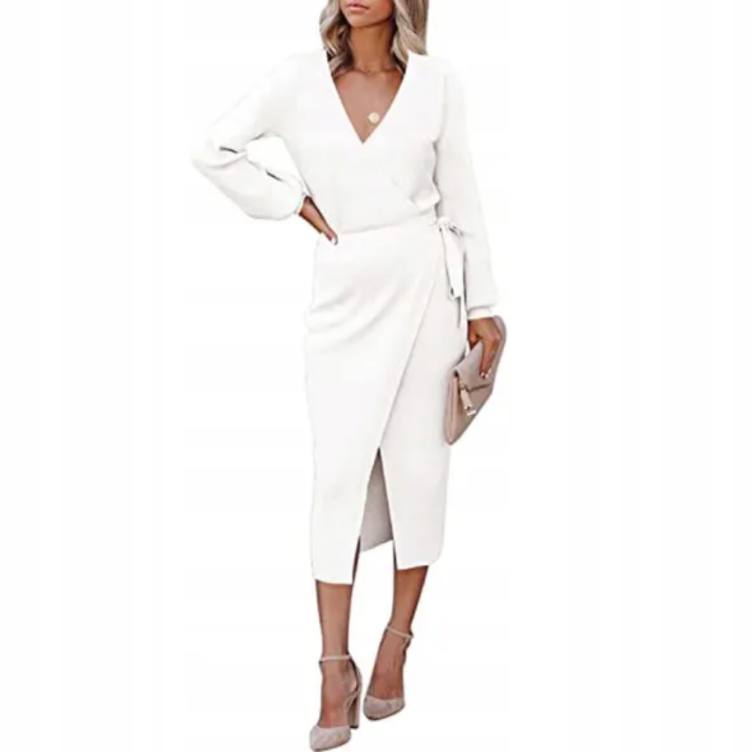 Eliza - Elegant V-neck Party Dress for Women with Modern Touch