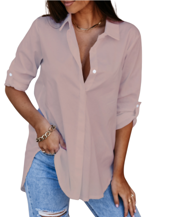 Bernice - Elegant Women's Blouse with Long Sleeves and Chic Design