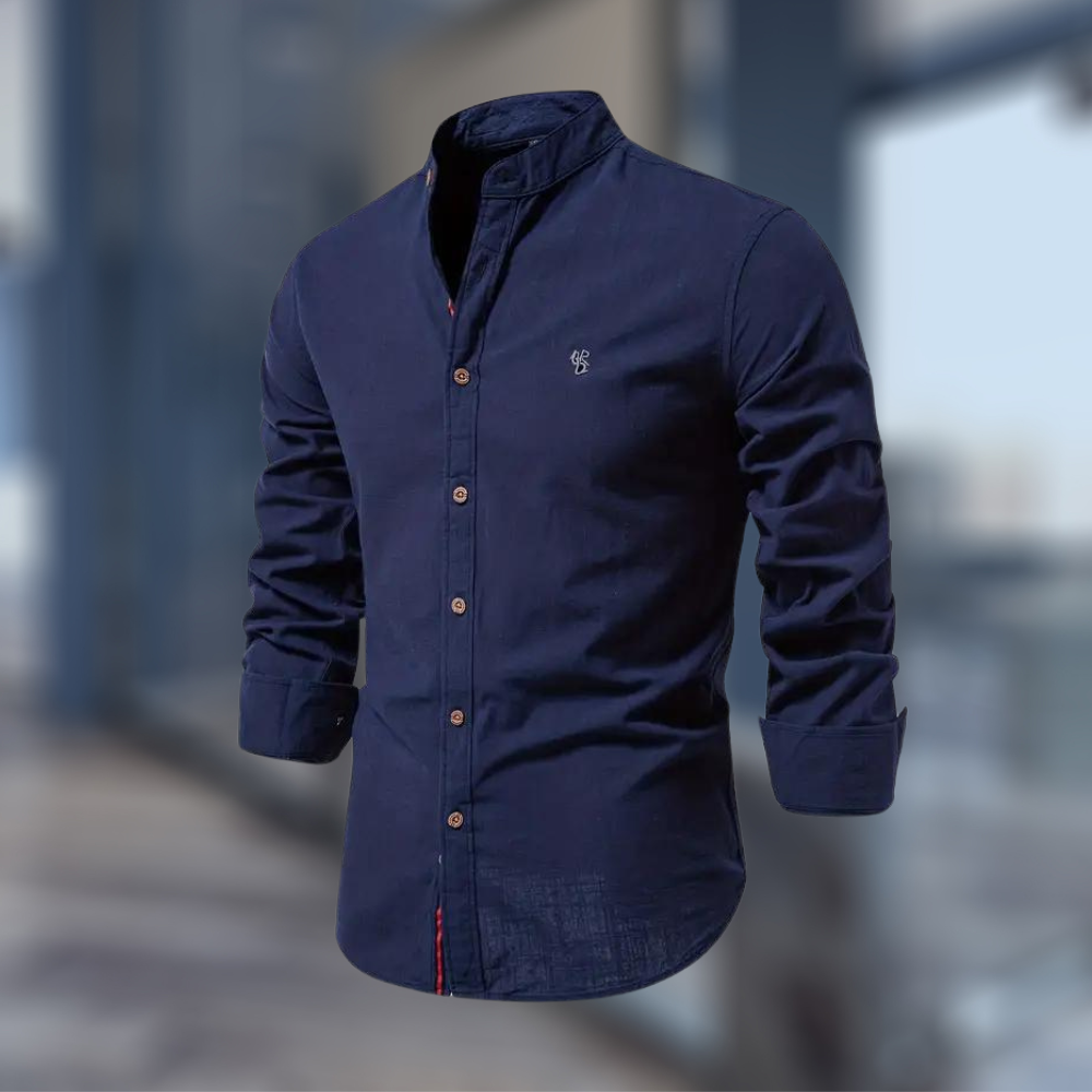 Fabian - Trendy Long Sleeve Polo Shirt for Men in Stylish Colors