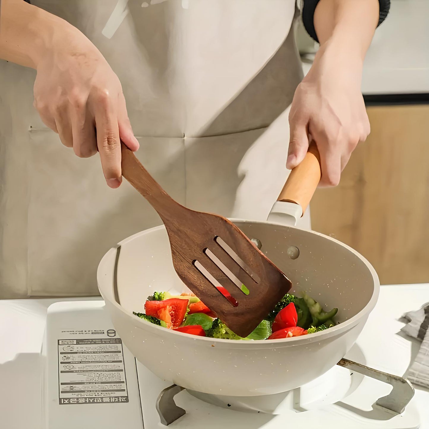 Liea - natural wood kitchen utensil set eco friendly
