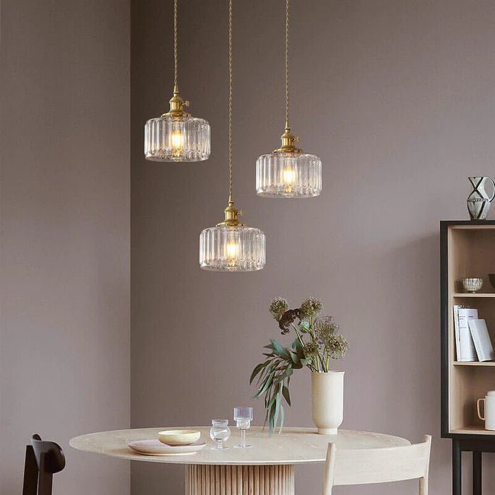 Florora - Elegant Vintage Glass Pendant Lamp Adjustable