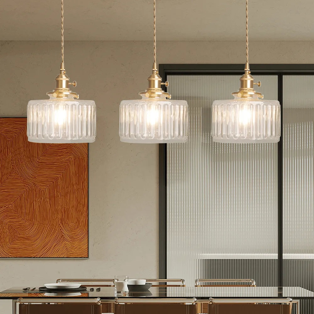 Florora - Elegant Vintage Glass Pendant Lamp Adjustable