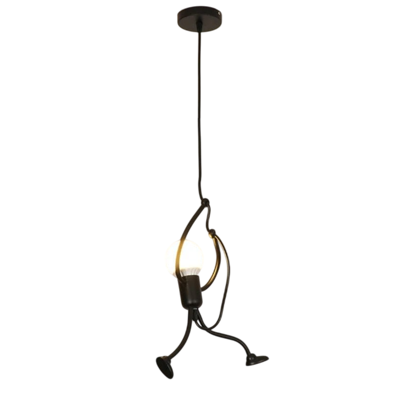 Serava - Playful Doll Pendant Lamp Retro Hanging Light Fixture