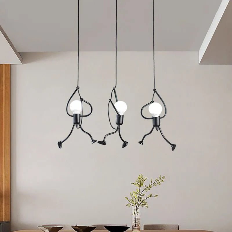 Serava - Playful Doll Pendant Lamp Retro Hanging Light Fixture