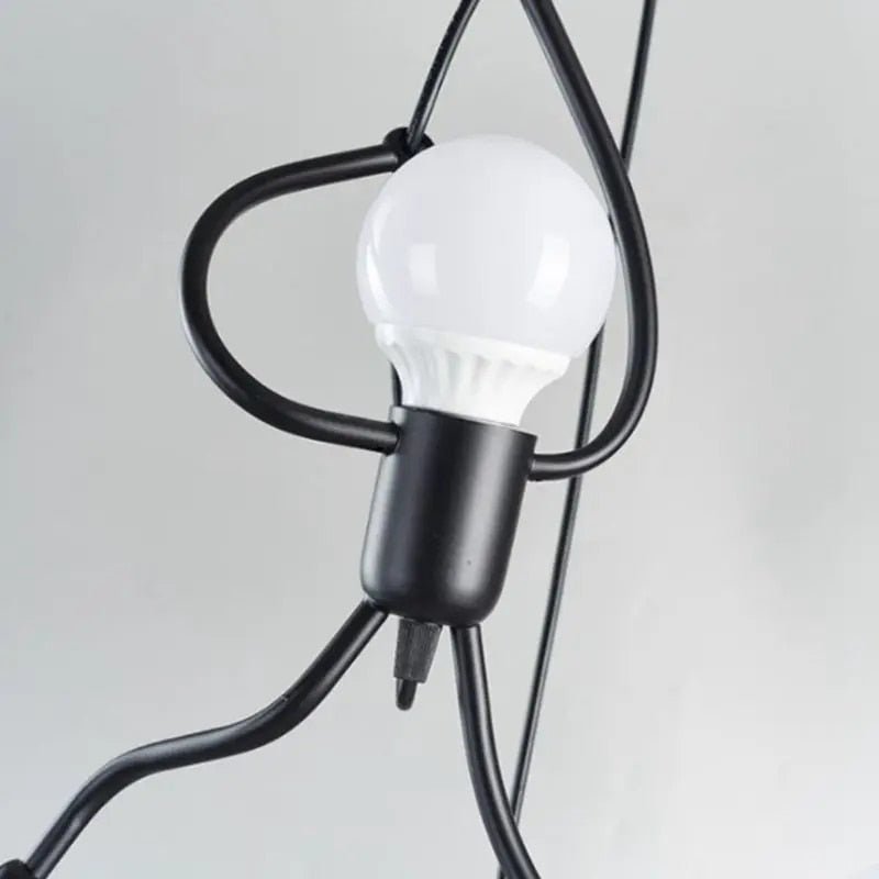 Serava - Playful Doll Pendant Lamp Retro Hanging Light Fixture