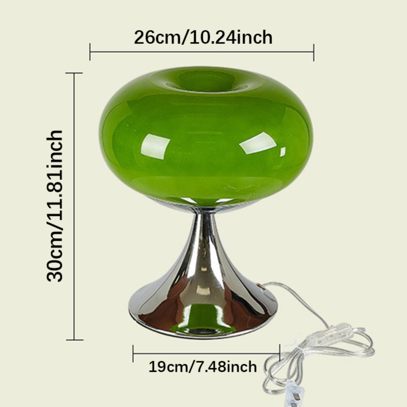 Driftora - Vintage Bauhaus Glass Table Lamp For Warm Home Ambience