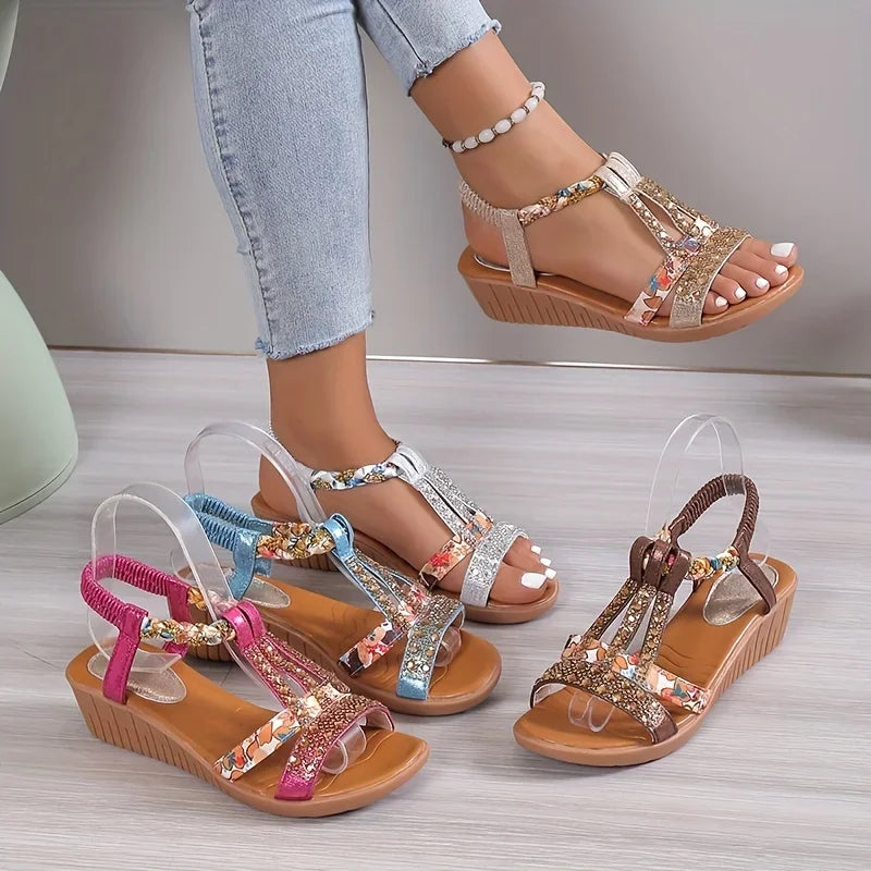 Ashlyn - Comfortable Orthopedic Wedge Sandals for Pain-Free Walking