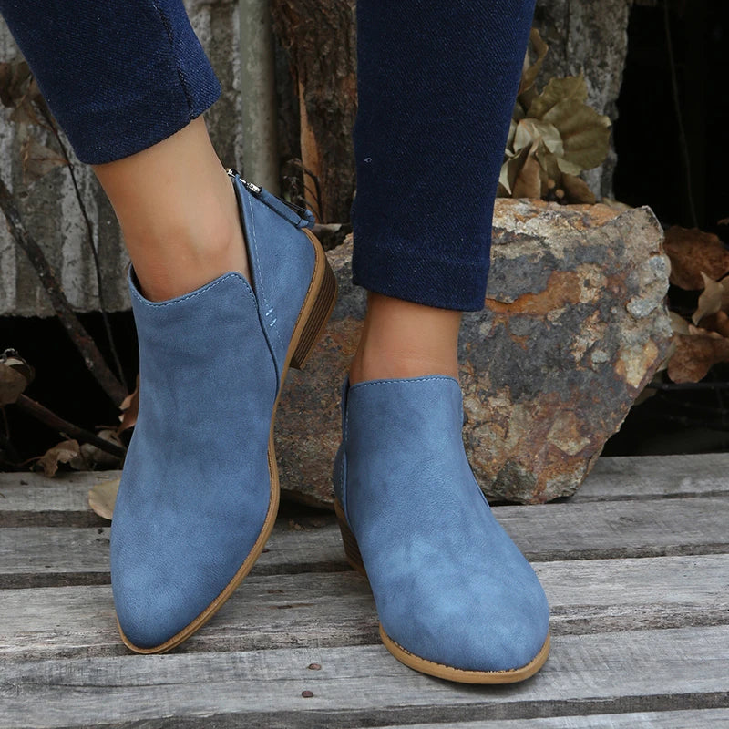 Clarimond - Fashionable Suede Ankle Boots with Timeless Elegance