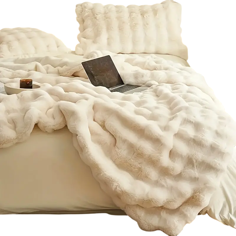 Rugora - Plush Throw Blanket With Reinforced Texture Cozy