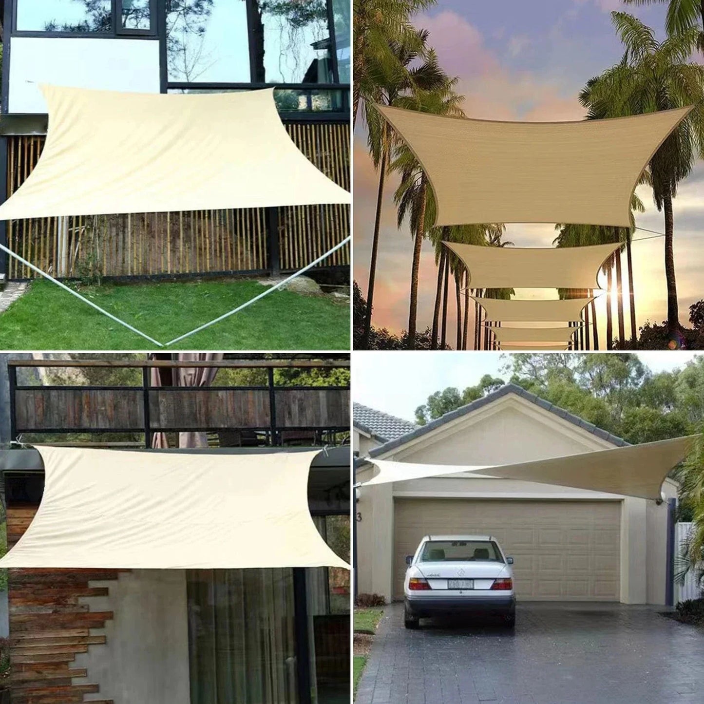 Enluma – Rectangular Waterproof Sun Shade for Patio and Garden