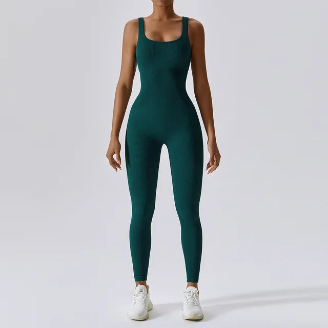 Addie - High-Elasticity Women's Yoga Fitness Jumpsuit for Ultimate Comfort